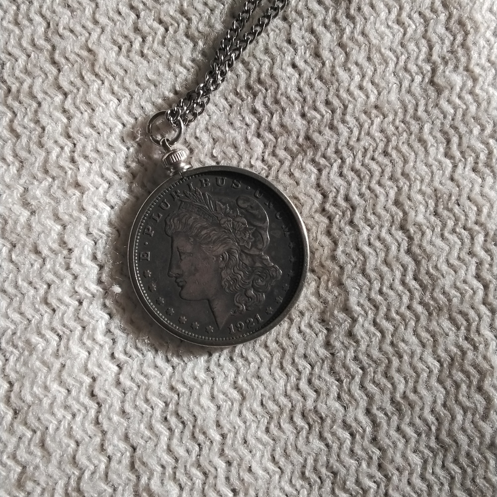 Genuine Silver Dollar Necklace One Of A Kind